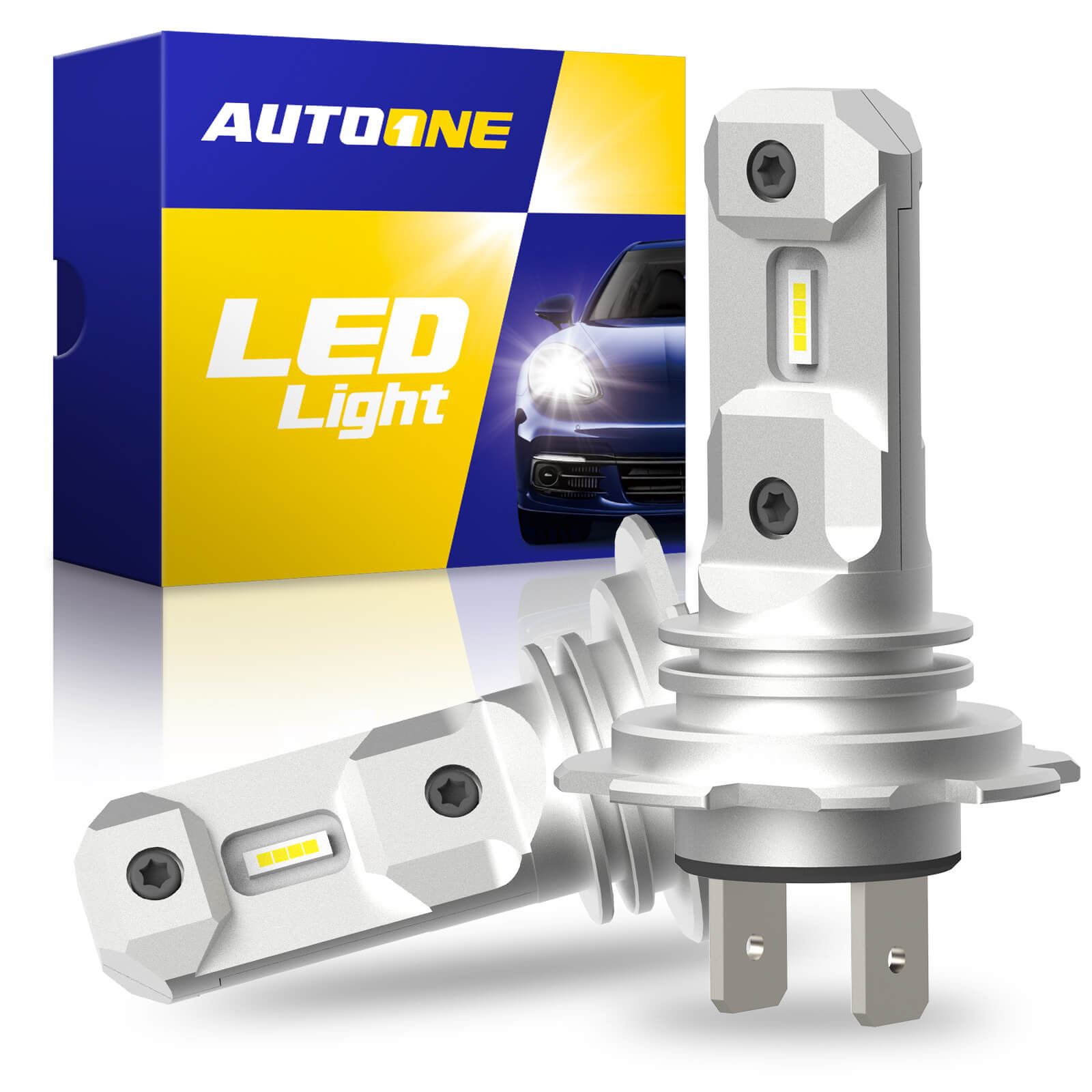 LupuAuto NEW H7 LED Bulbs 60W 18000LM Fanless Head Lamp Wireless Mini Size  for Car Headlight CSP LED Bulb 6000K Xenon White