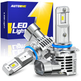 9006 HB4 LED Headlight Light Bulbs 24000LM 6500K White 2 PCS