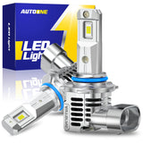 AUTOONE 9012 HIR2 LED Fog Light Bulbs, 22,000LM with Cooling Fan