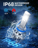 Autoone Fog Light Bulb Fog Lights H11 H9 H8 LED Bulbs 32000LM 900% Brighter, 6500K White Adjustable H8 H9 H11 Bulb