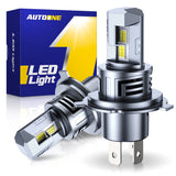 Autoone Fog Light Bulb Upgraded H4/9003/HB2 Fog Light Bulbs 32000LM with Fan 6500K White