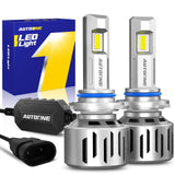 Autoone Headlight Bulb 2024Newest 9005 HB3 LED Fog Light Bulbs 900% Brighter 6500K White with Turbofan 2PCS