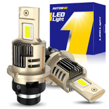 24000LM D2S D2R Headlight Bulbs 6500K White High and Low Beam, Fog Light Bulbs