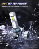 Autoone Headlight Bulb AUTOONE 9005 LED Bulbs, 700% Brighter 24000 Lumens 6500K White HB3 Bulbs