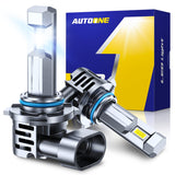 AUTOONE 9005 LED Bulbs, 700% Brighter 24000 Lumens 6500K White HB3 Bulbs