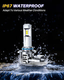 Autoone Headlight Bulb AUTOONE 9006 LED Headlight Bulbs, HB4 Fog Lamp, 6000K White, Pack of 2