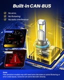 Autoone Headlight Bulb AUTOONE  H11/H9/H8/H16 LED Headlight Bulb, H11 Fog Lights, 24000LM with Cooling Fan