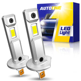 Autoone Headlight Bulb H1 Fog Bulbs Ultra Bright 6500k Cool White 1:1 Mini Size