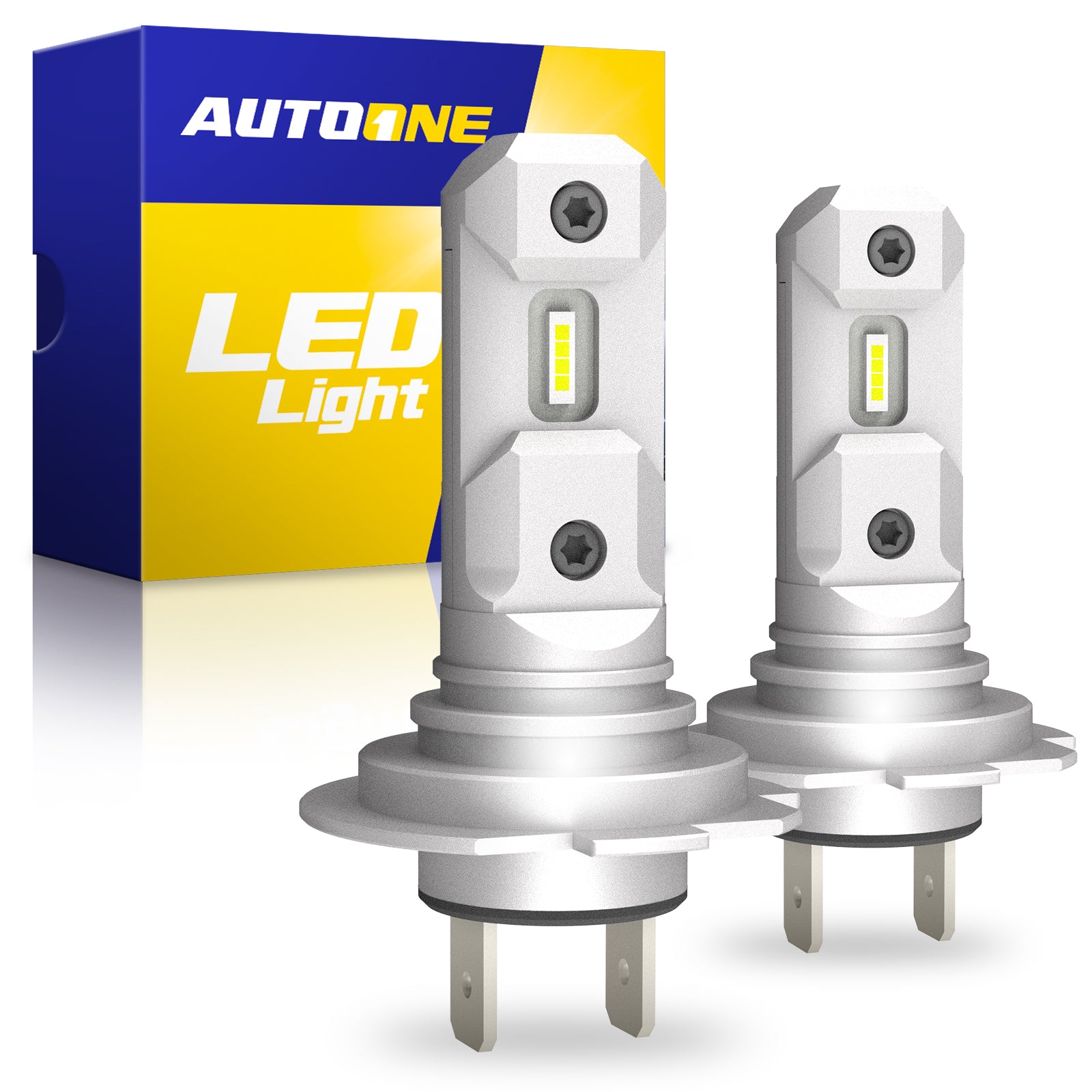 2Pcs Turbo H7 LED Headlights 1:1 Mini Size HeadLamp Wireless 18000LM CSP  Chips Led H7 Light For Car Bulb 6500K White 12V 55w