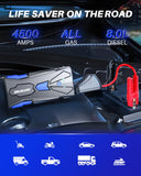 Autoone Lighting Assemblies 2024 AUTOONE 4500A Peak Current Car Battery Jump Starter